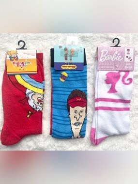 3 Novelty Pairs of  Socks